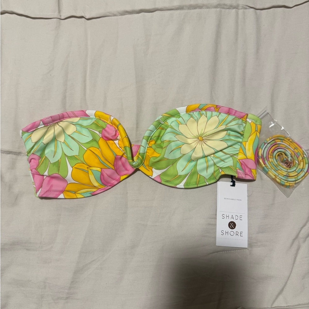 Target Shade & Shore Floral Bandeau Bikini Top